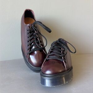 Denson Platform Monkey Shoes Men's Burgundy (UK 6 / US 7)